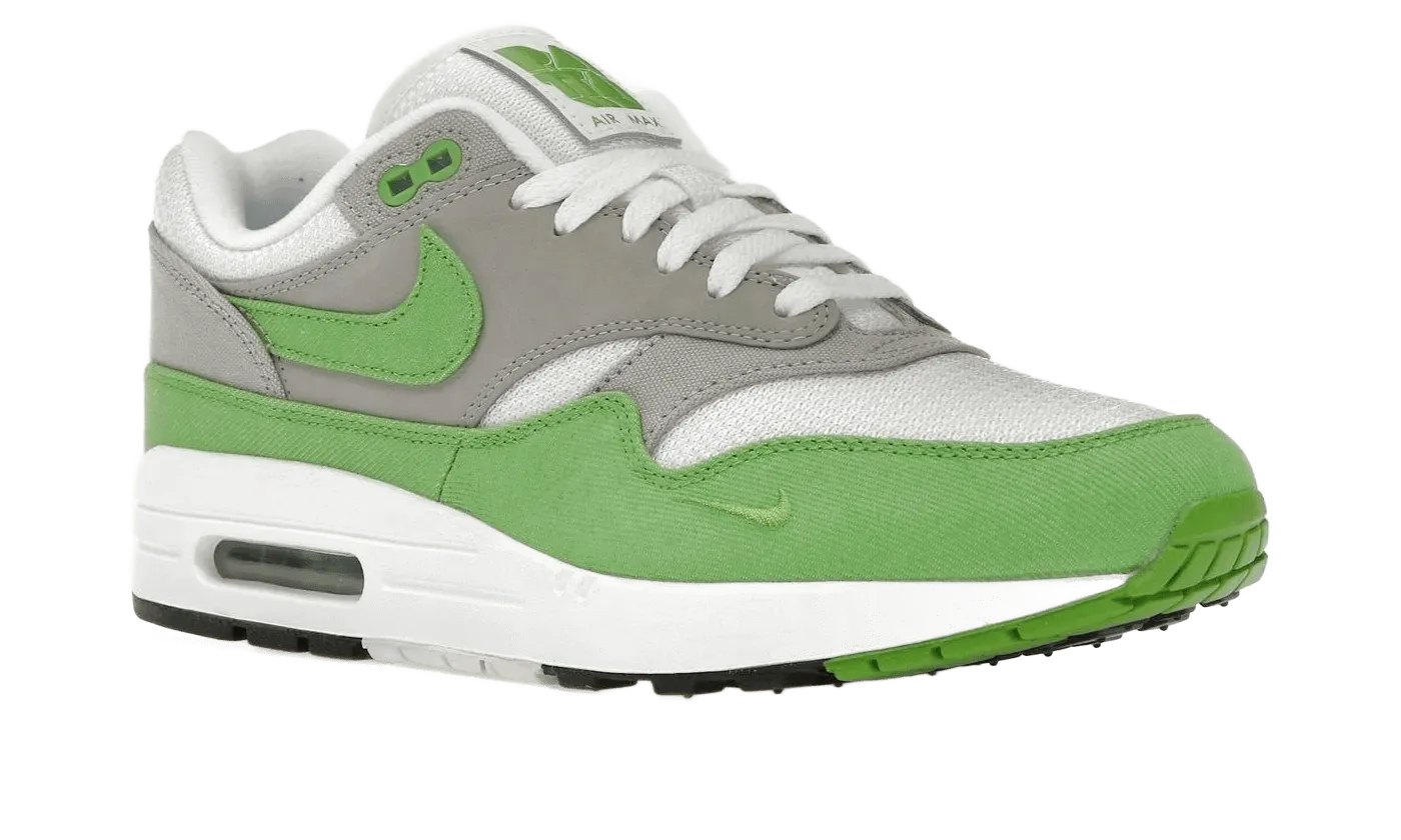 Stitched Toe Box Ultra Lightweight Design Air Max 1 Patta 20th Anniversary Chlorophyll
