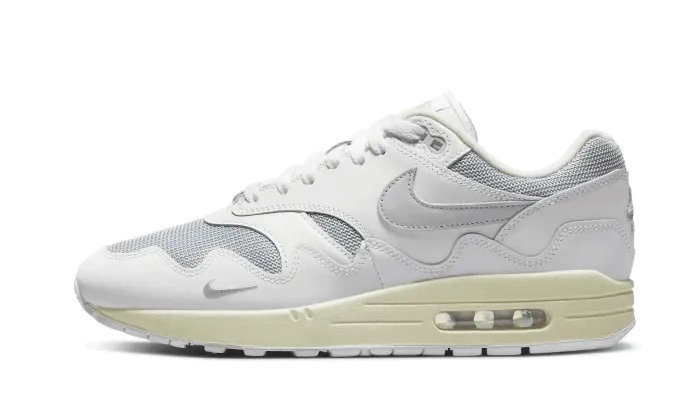 Air Max 1 Patta White Grey abstract - design shoes rainy day running