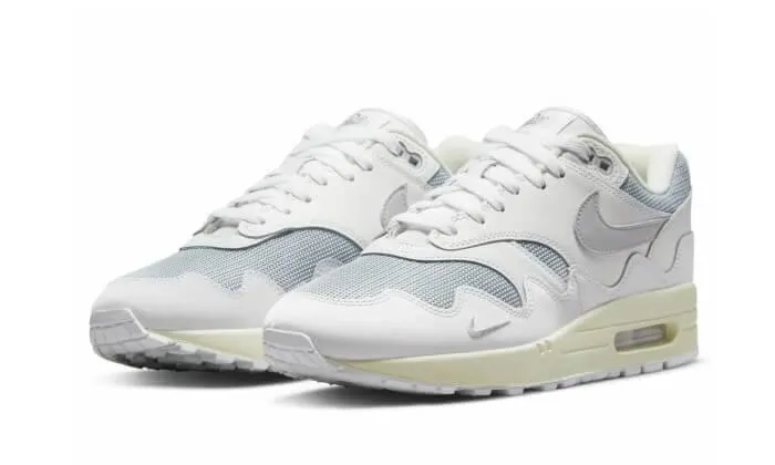 Air Max 1 Patta White Grey Comfortable Soles shoe cover