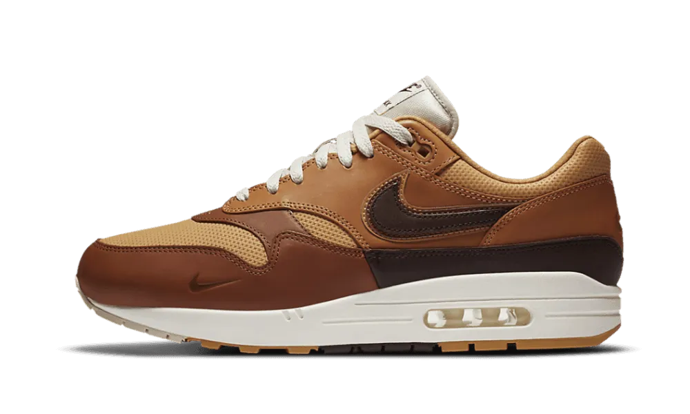 Air Max 1 SNKRS Day Brown rehabilitation running shoes