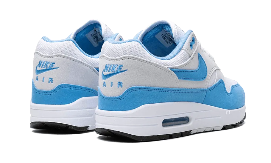 Air Max 1 White University Blue Firm midsole All Season