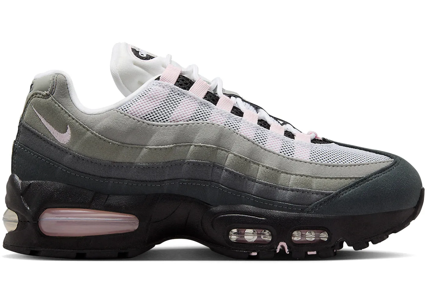 Nike Air Max 95 OG Big Bubble Pink Foam Microfiber Layers Training Sneakers