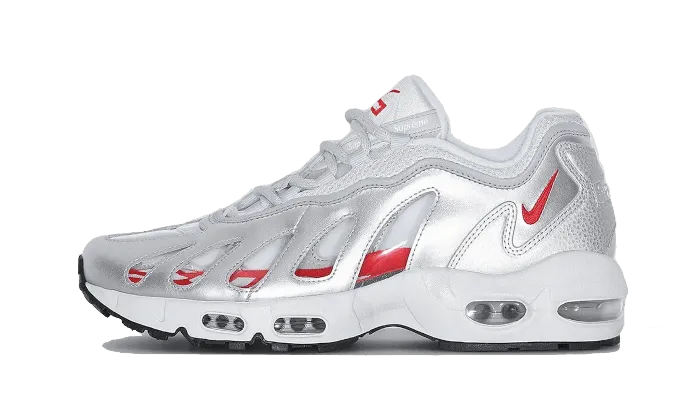 Wet running stability Air Max 96 Metallic Silver Supreme