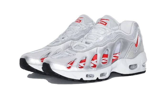 Air Max 96 Metallic Silver Supreme Split Toe Flex Zone Urban Edge