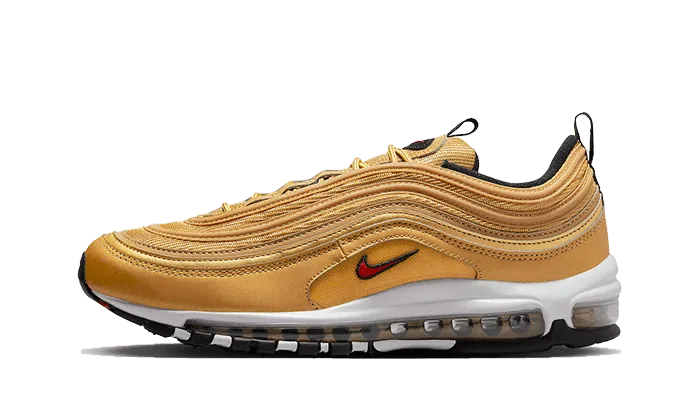 Air Max 97 Gold Bullet Recycled Rubber Outsole Heel Cup Stability