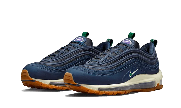 running efficiency EVA sole shoes Air Max 97 QS Obsidian