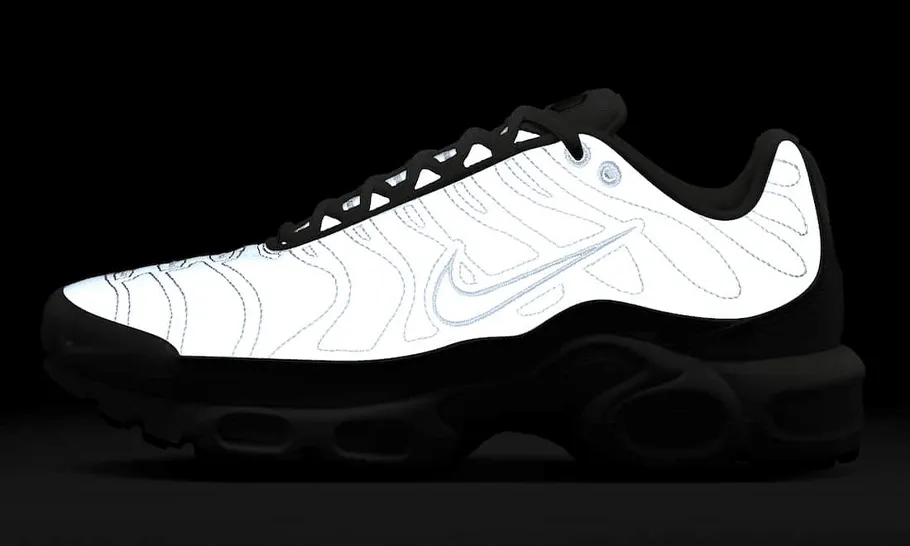 Comfort Fit Design Light - up Air Max Plus Reflective Platinum