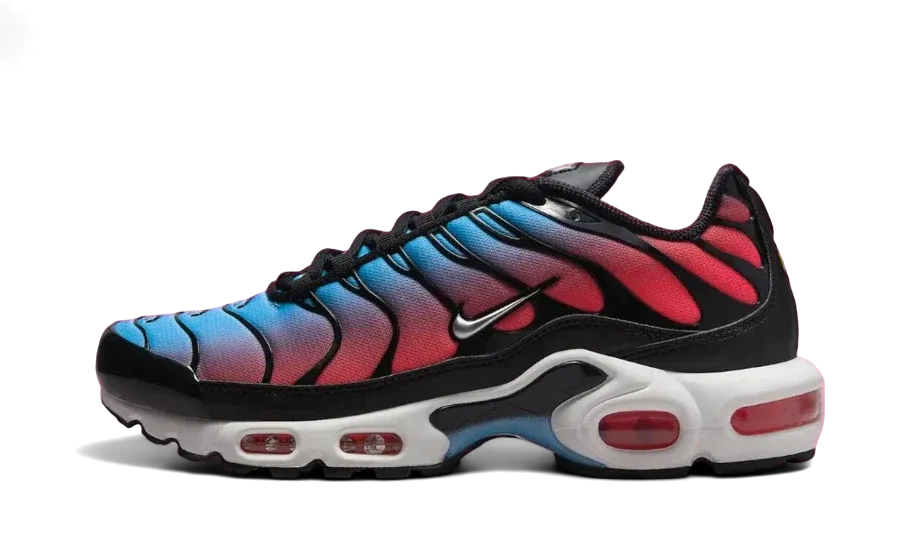 Air Max Plus University Blue Light Crimson day - visibility shoes morning run