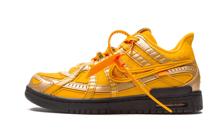 Air Rubber Dunk Off-White University Gold Tread Pattern