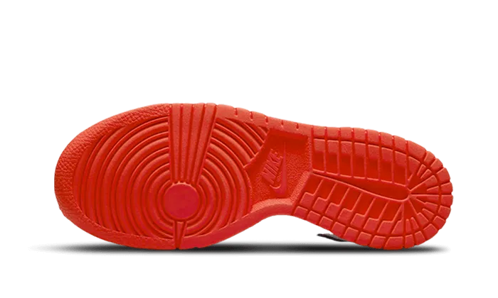 Slip Resistant Outsole Nike Dunk High White Picante Red