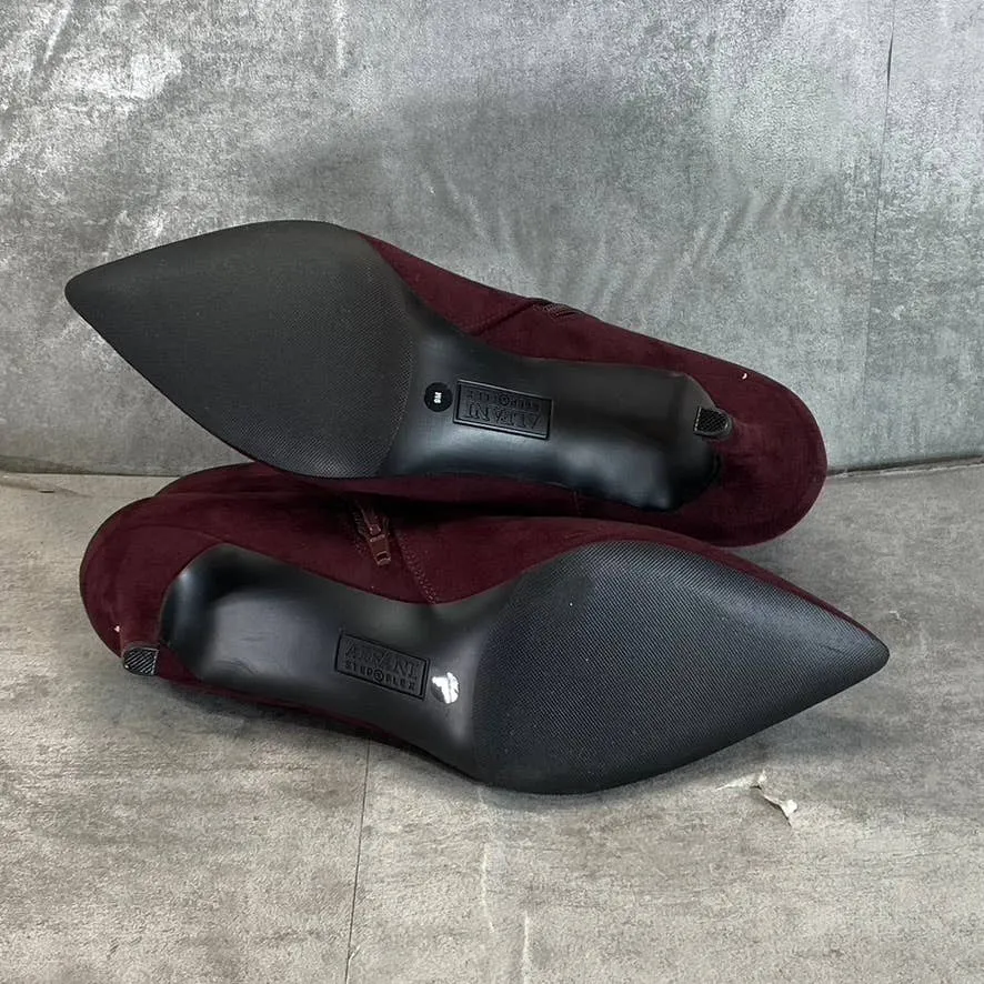 ALFANI Step N' Flex Women's Dark Berry Jacklynne Pointed-Toe Dress Booties SZ 9