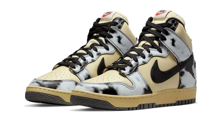 Nike Dunk High 1985 Black Acid Wash Durable Gear Travel Active