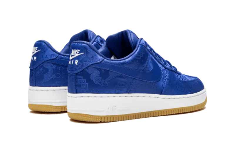Nike Air Force 1 Low Clot Blue Silk Seamless Upper Construction Flat Sole