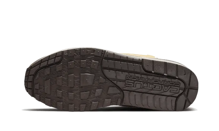 Air Max 1 Travis Scott Cactus Jack Baroque Brown fitness goal achievement Sand - Resistant