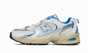 Ultra-soft shock absorption New Balance 530 White Blue Oasis