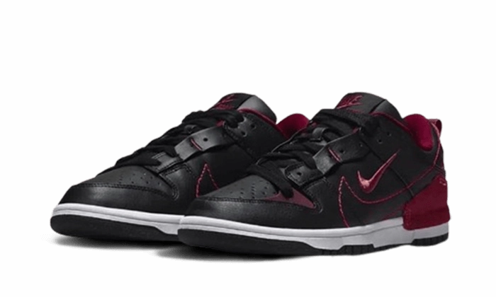 Heel Stabilizer Design Simple Look Nike Dunk Low Disrupt 2 Black Dark Beetroot