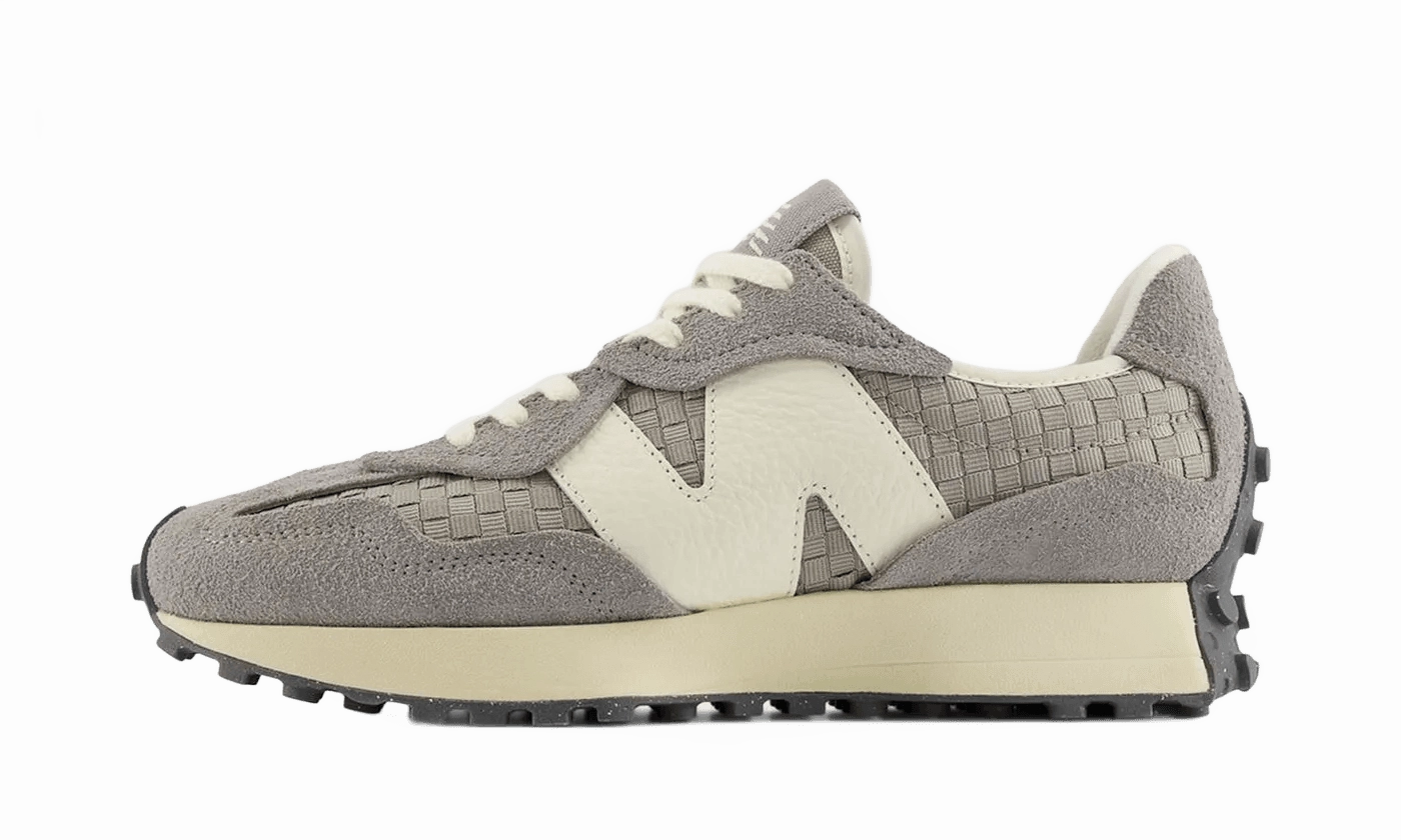 Streamlined wear New Balance 327 Woven Cement Grey Light Mushroom