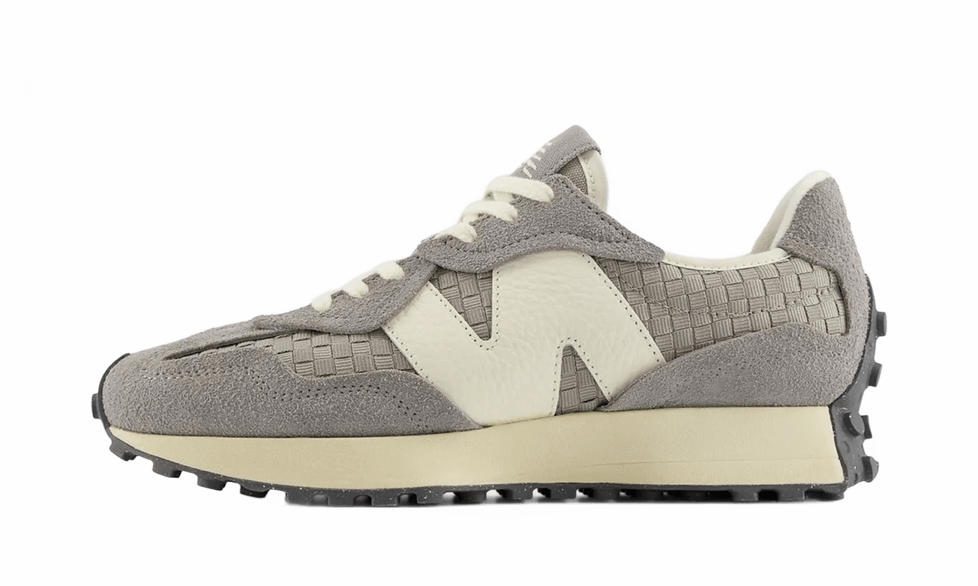 LaceUp New Balance 327 Woven Cement Grey Light Mushroom