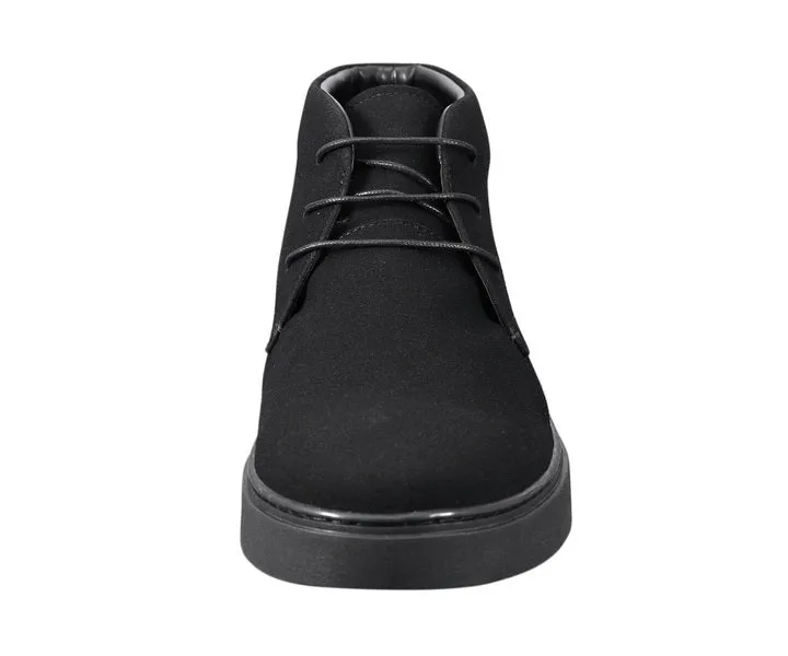 Amali Zale Suede Chukka Boots Men’s Black Vegan Suede