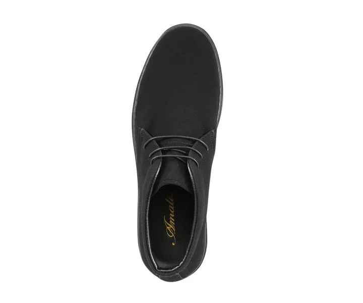 Amali Zale Suede Chukka Boots Men’s Black Vegan Suede