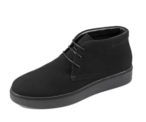 Amali Zale Suede Chukka Boots Men’s Black Vegan Suede