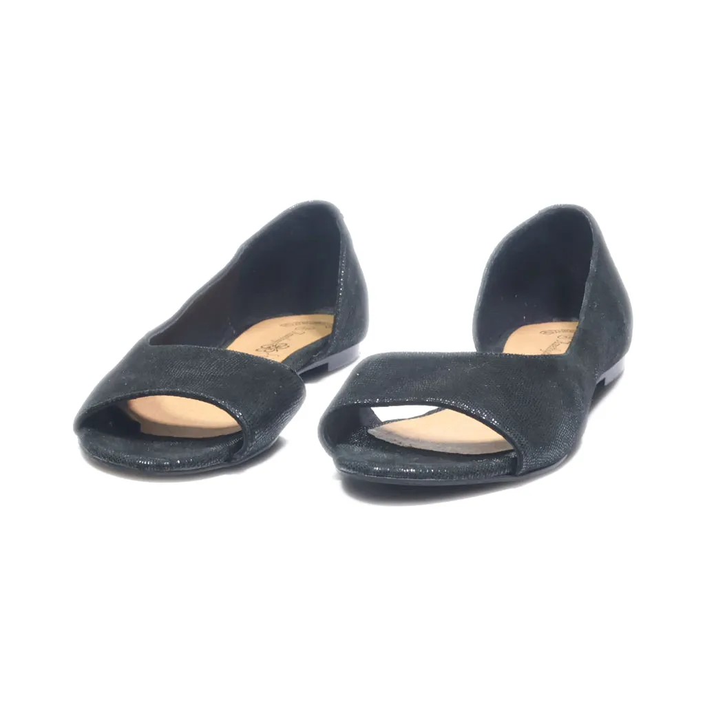 Amethyst Slip Ons Fabric Black Colour For Women