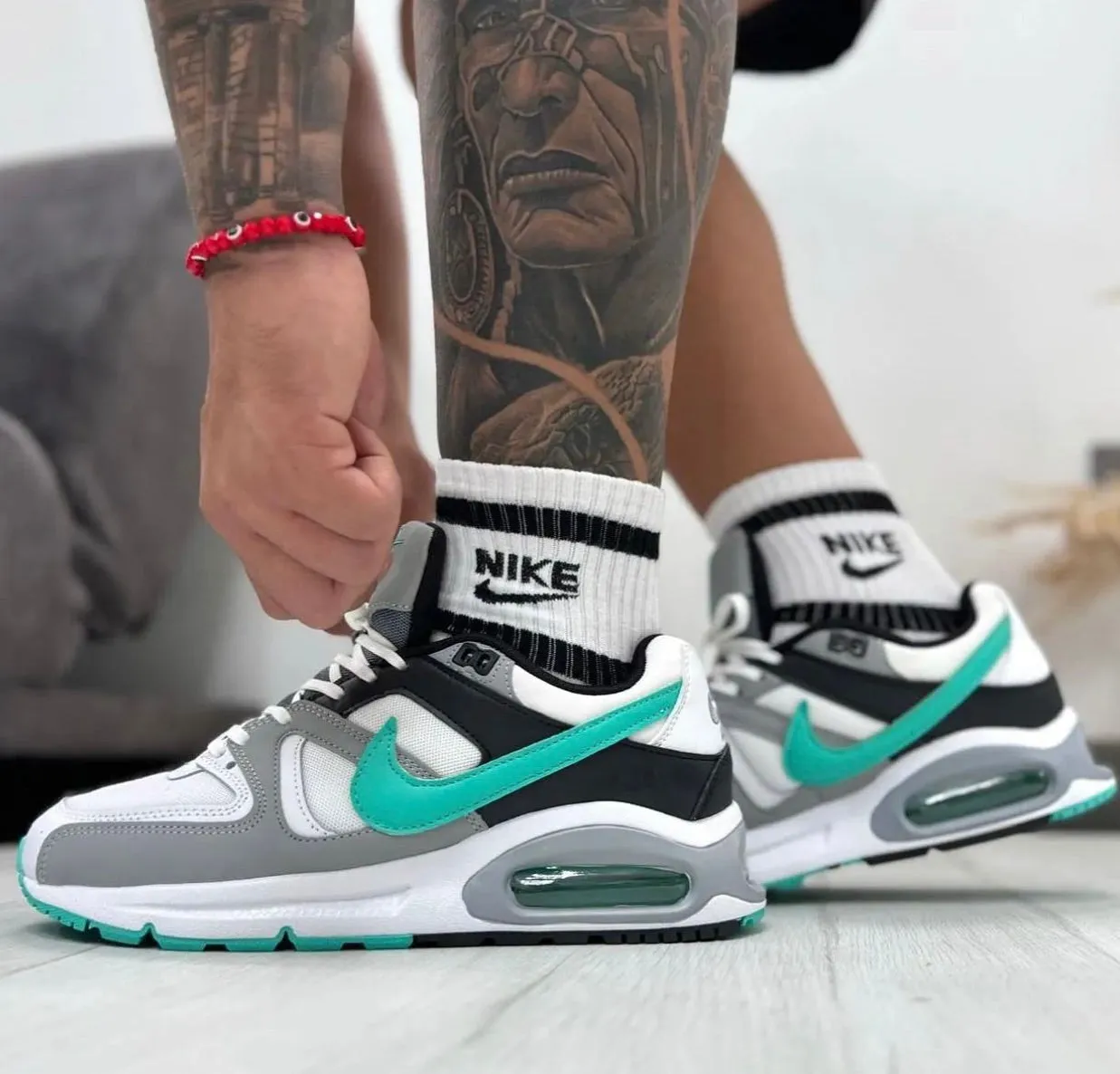 Nike Air Max Command White/Green/Grey SlipOnStyle