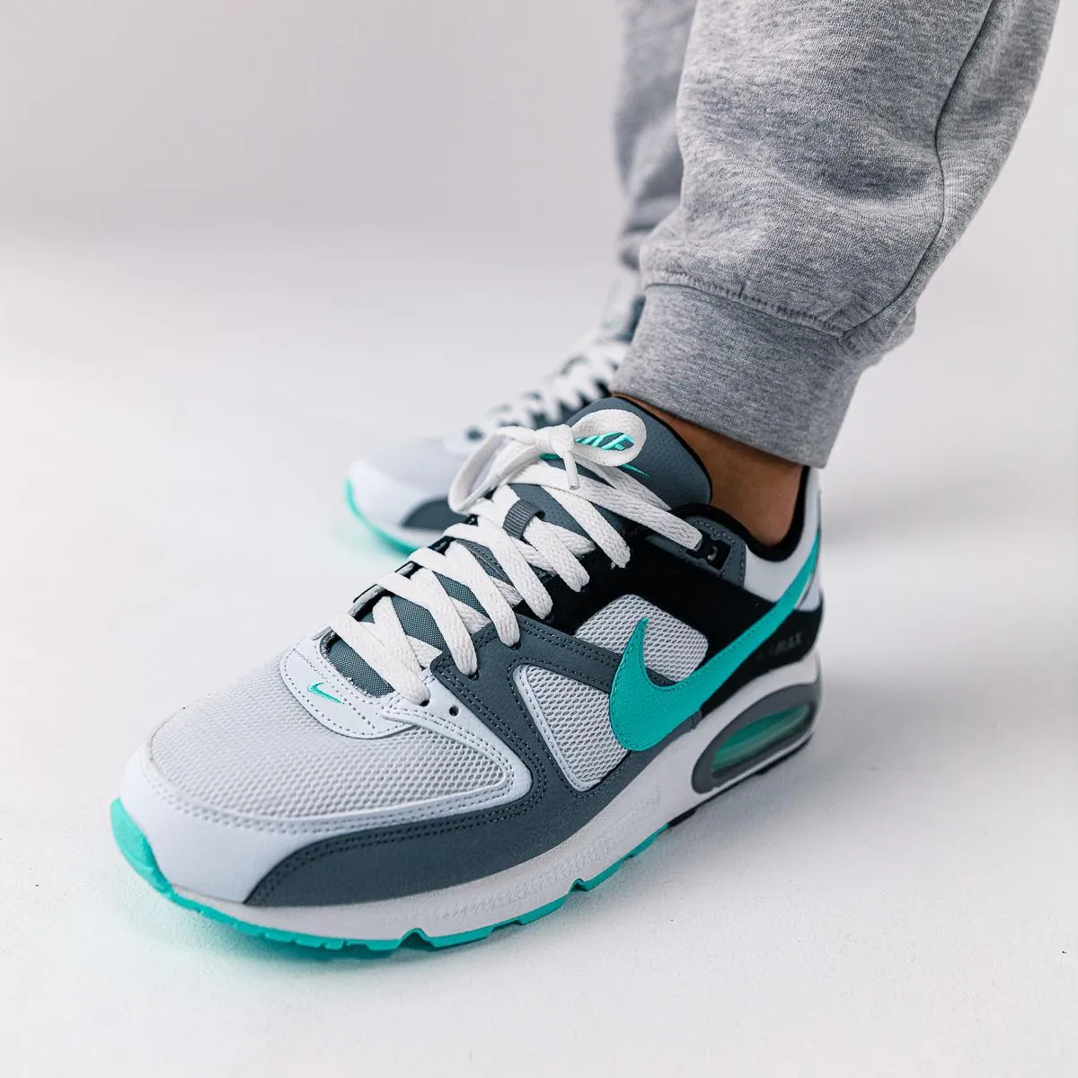 Lace Design Nike Air Max Command White/Green/Grey