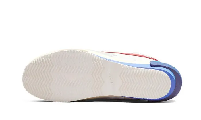 Cortez 4.0 Sacai White University Red Blue running for fitness regional - themed running shoes