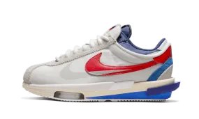 odor - resistant shoes Cortez 4.0 Sacai White University Red Blue