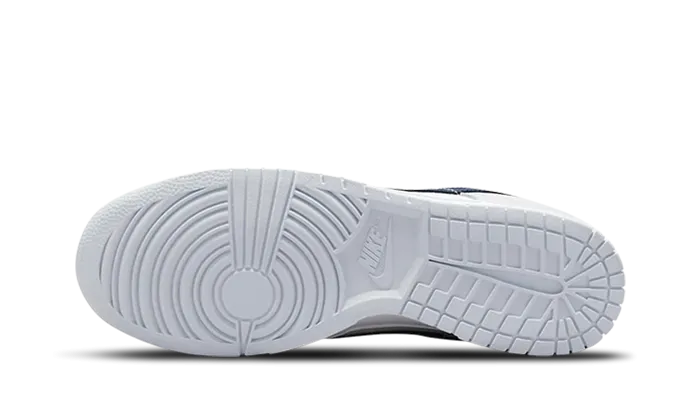 Stacked Heel Nike Dunk Low Mini Swoosh Midnight Navy