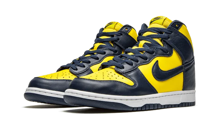 Nike Dunk High Maize & Blue (Michigan) Shock Diffusion Dual Density Foam
