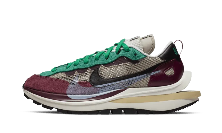 Vaporwaffle Sacai Villain Red Neptune Green shock - absorbing rubber shoes