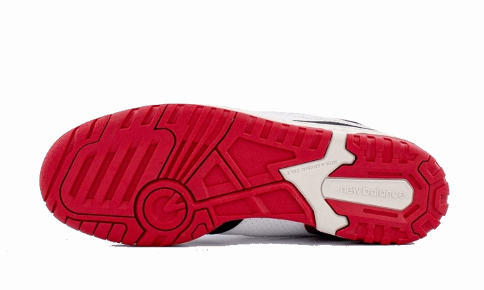 Soft Tongue Design New Balance 550 White Red Black