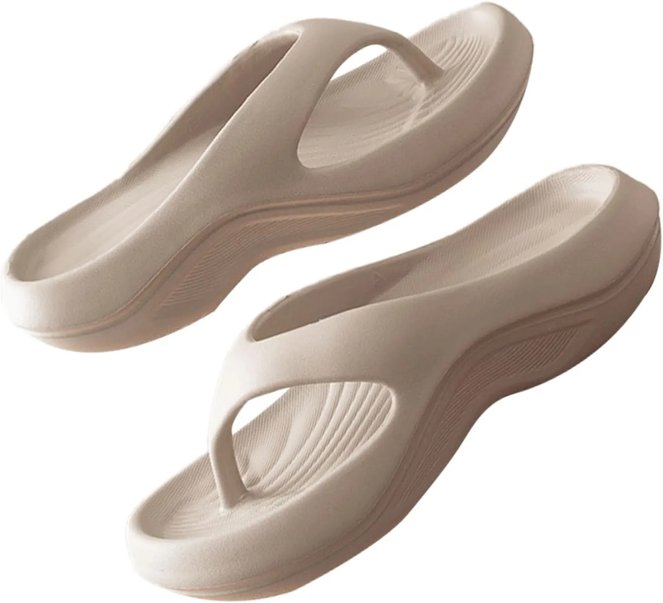 Arch Support Flip Flops for Women Orthopedic Sandals Plantar Fasciitis Recovery Non-Slip Comfort Lightweight Cushioning Shock-Absorbing Beach Walking Platform Summer Slippers