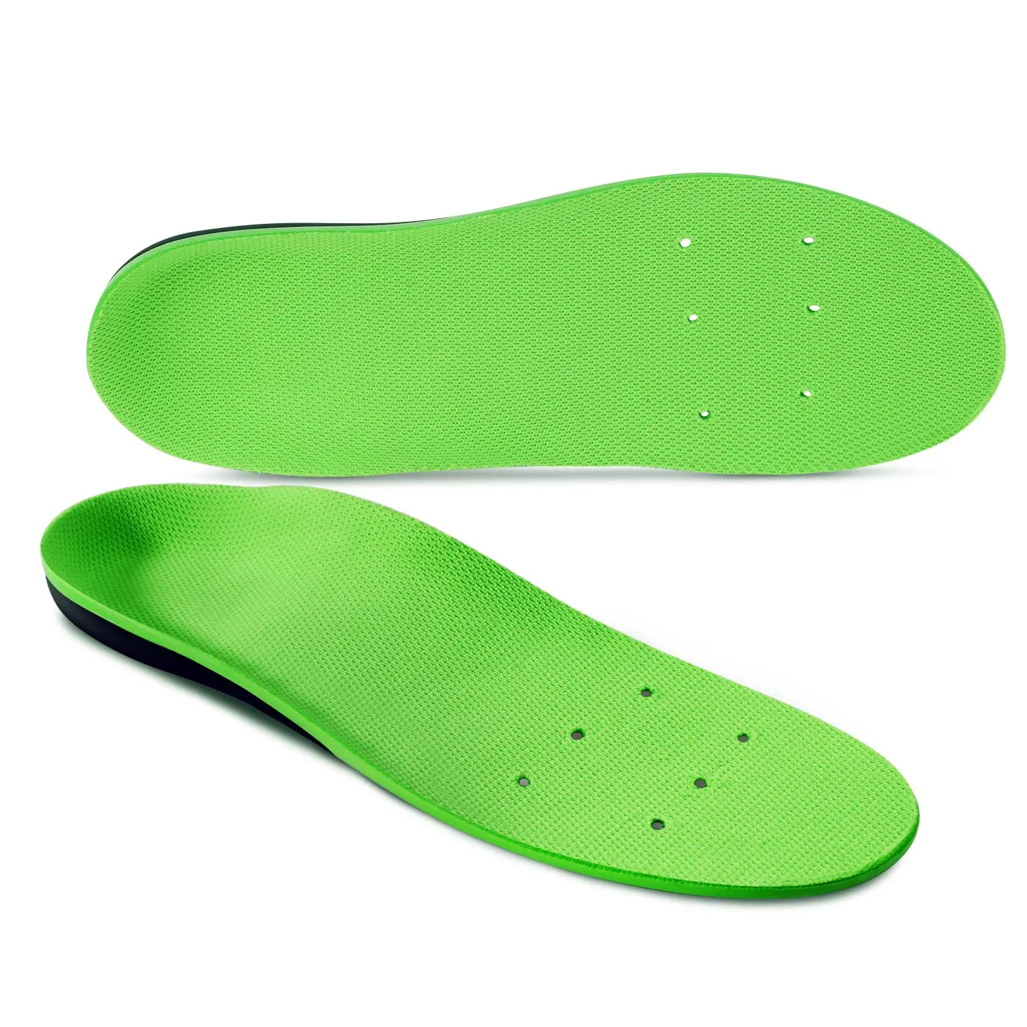 Arch Support Insoles for Women and Men, Orthotic Inserts for Plantar Fasciitis,Flat Feet,High Arch Green XS(Mens 4-6 Womens 5-7)