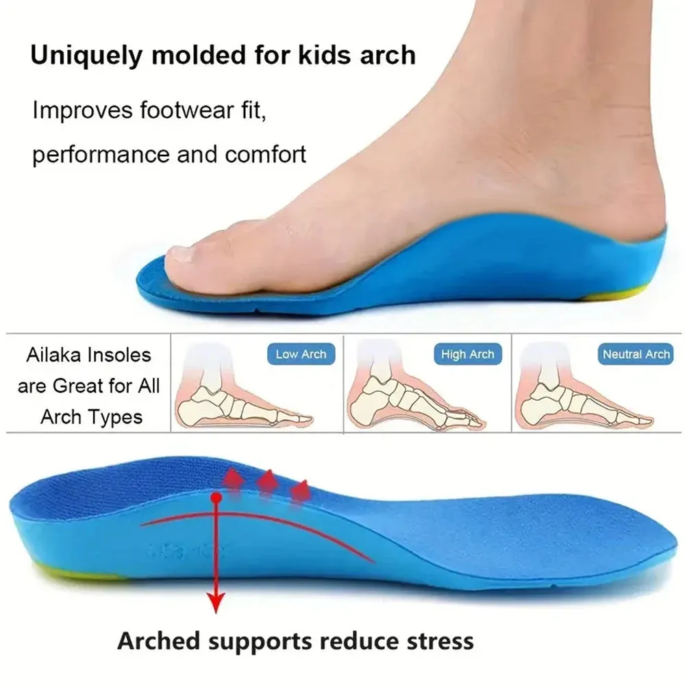 Arch Support Orthopedic Insoles for Kids Shoes