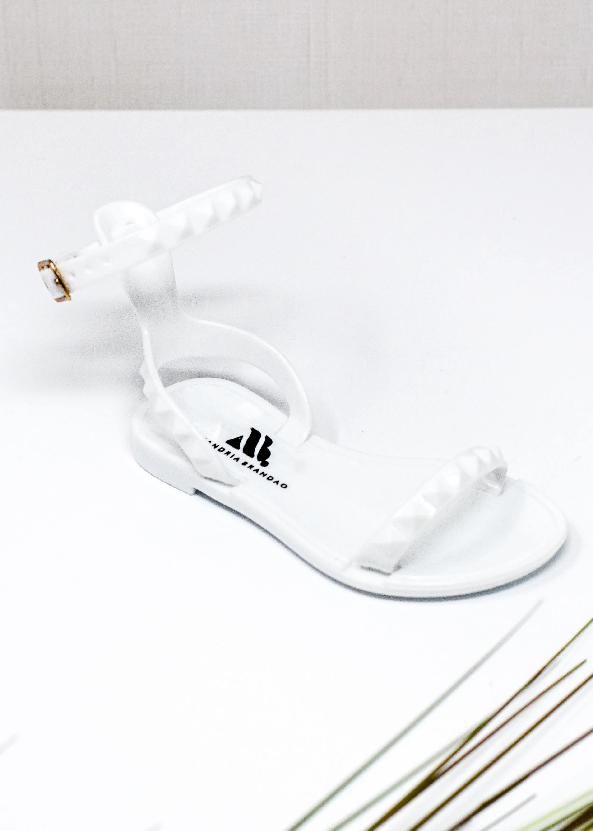 Aria Kid's White Jelly Little Girl Sandals