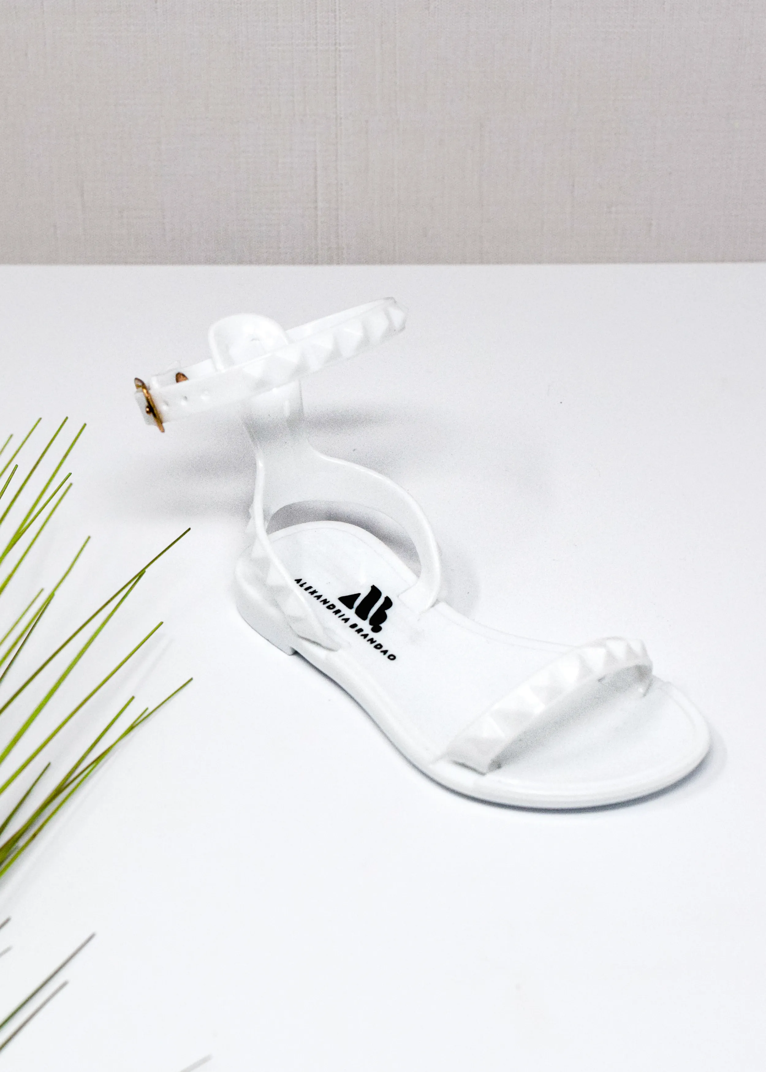 Aria Kid's White Jelly Little Girl Sandals
