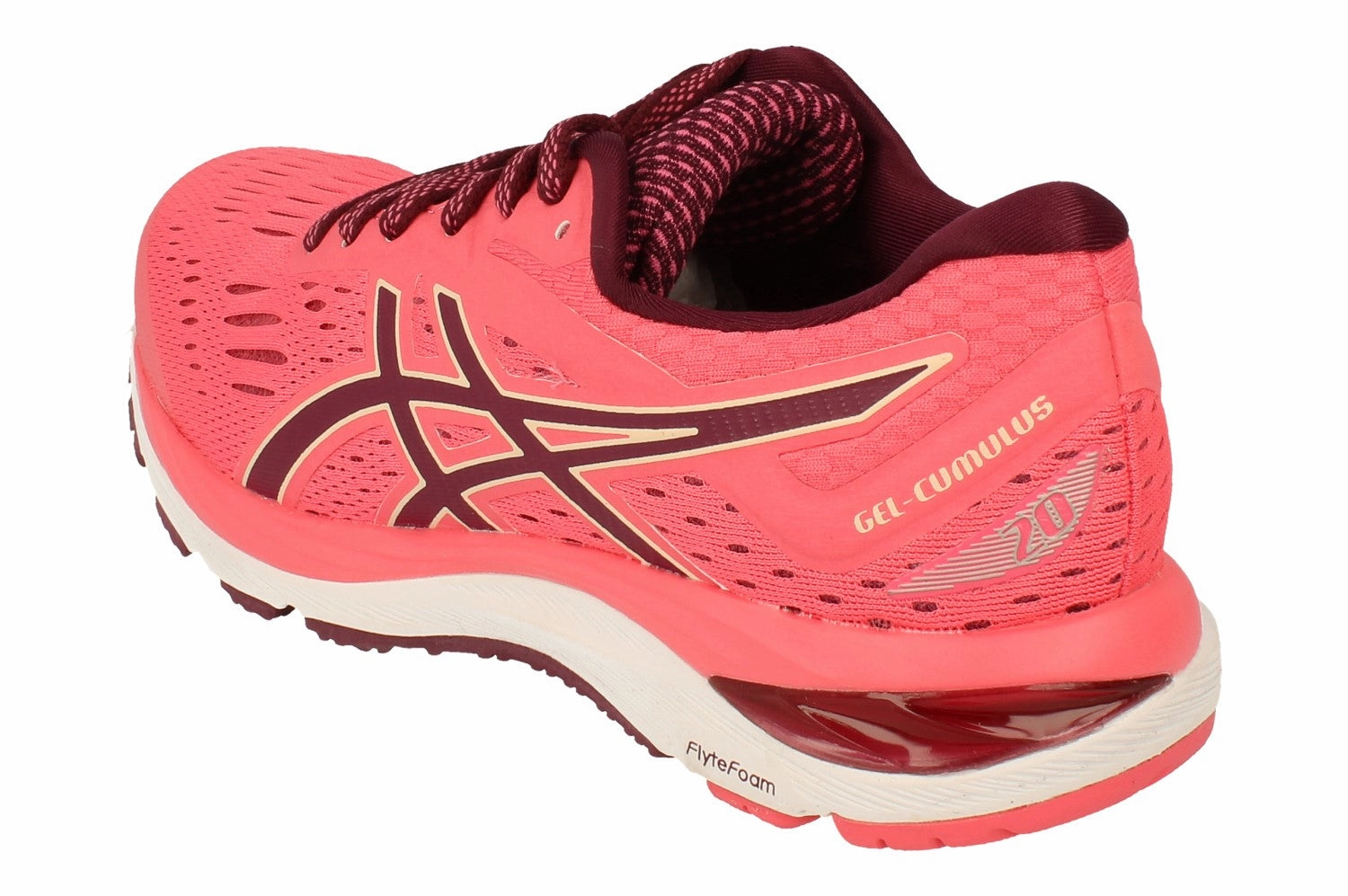 Asics Gel-Cumulus 20 Womens 1012A008 700 pastel - colored running shoes elastic - lacing running shoes