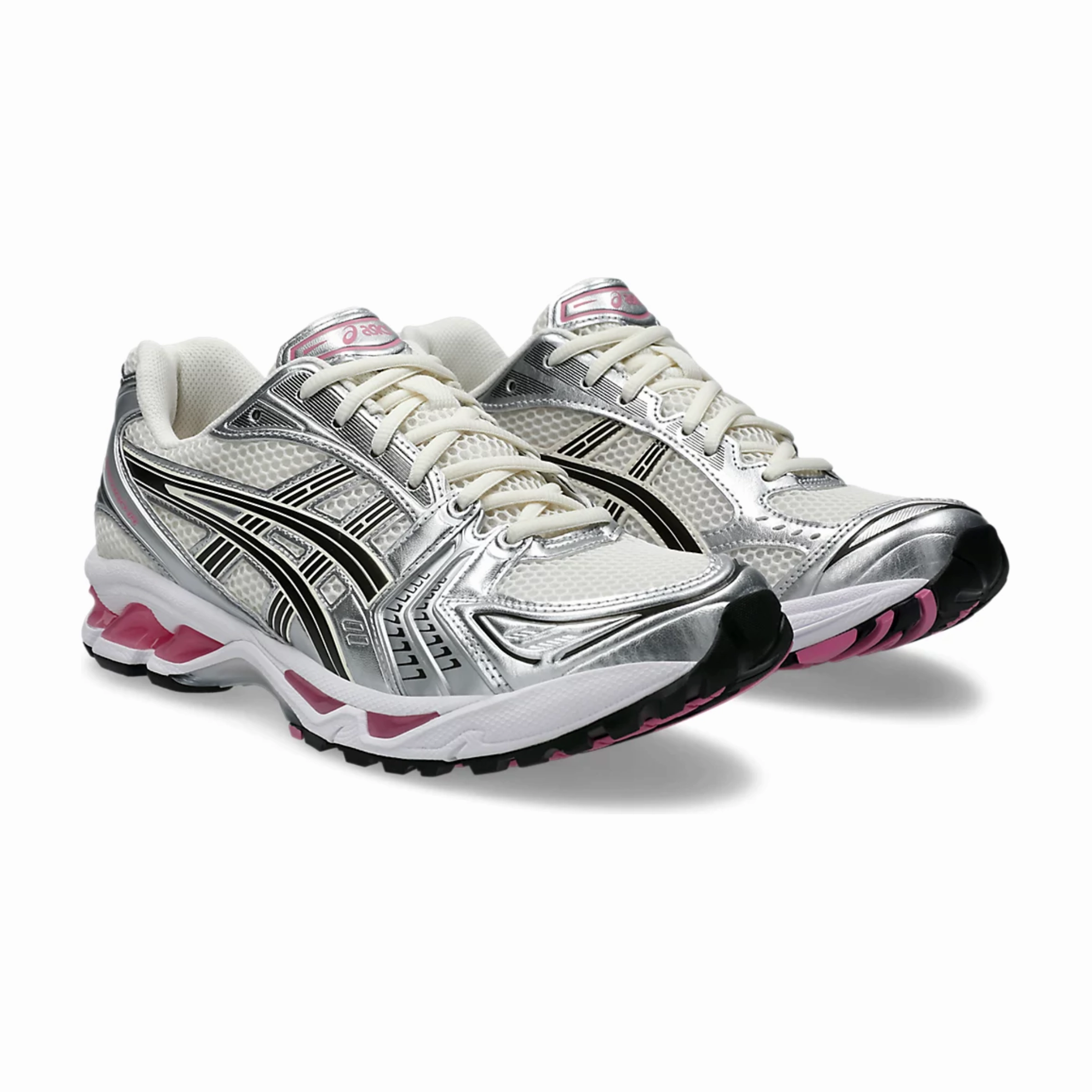 Heel Stability weekend runner shoes ASICS GEL-Kayano 14 Cream Sweet Pink