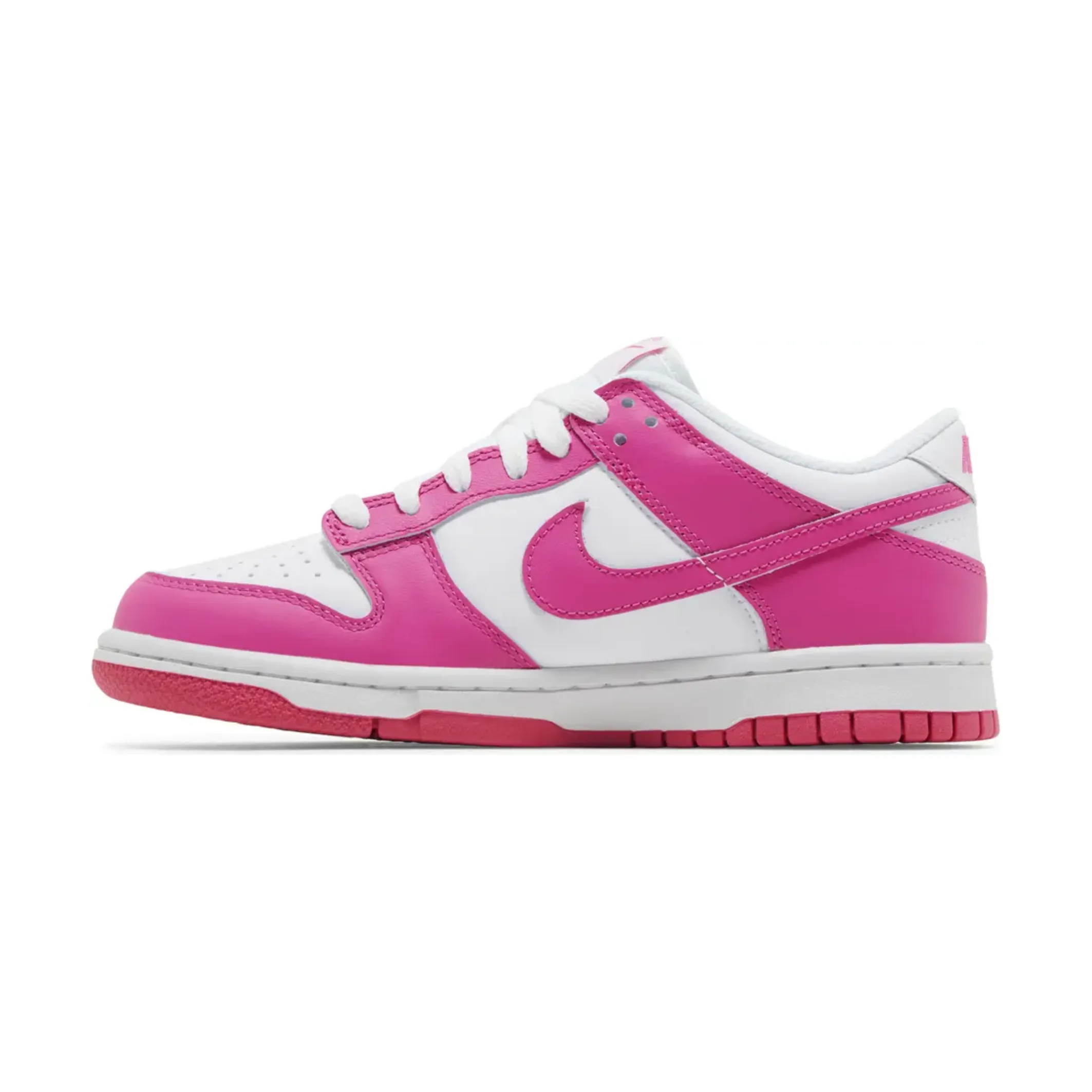 running shoes for men in their 20s Nike Dunk Low Laser Fuchsia (GS)