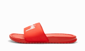 Nike Benassi Stussy Habanero Red Comfortable toe box