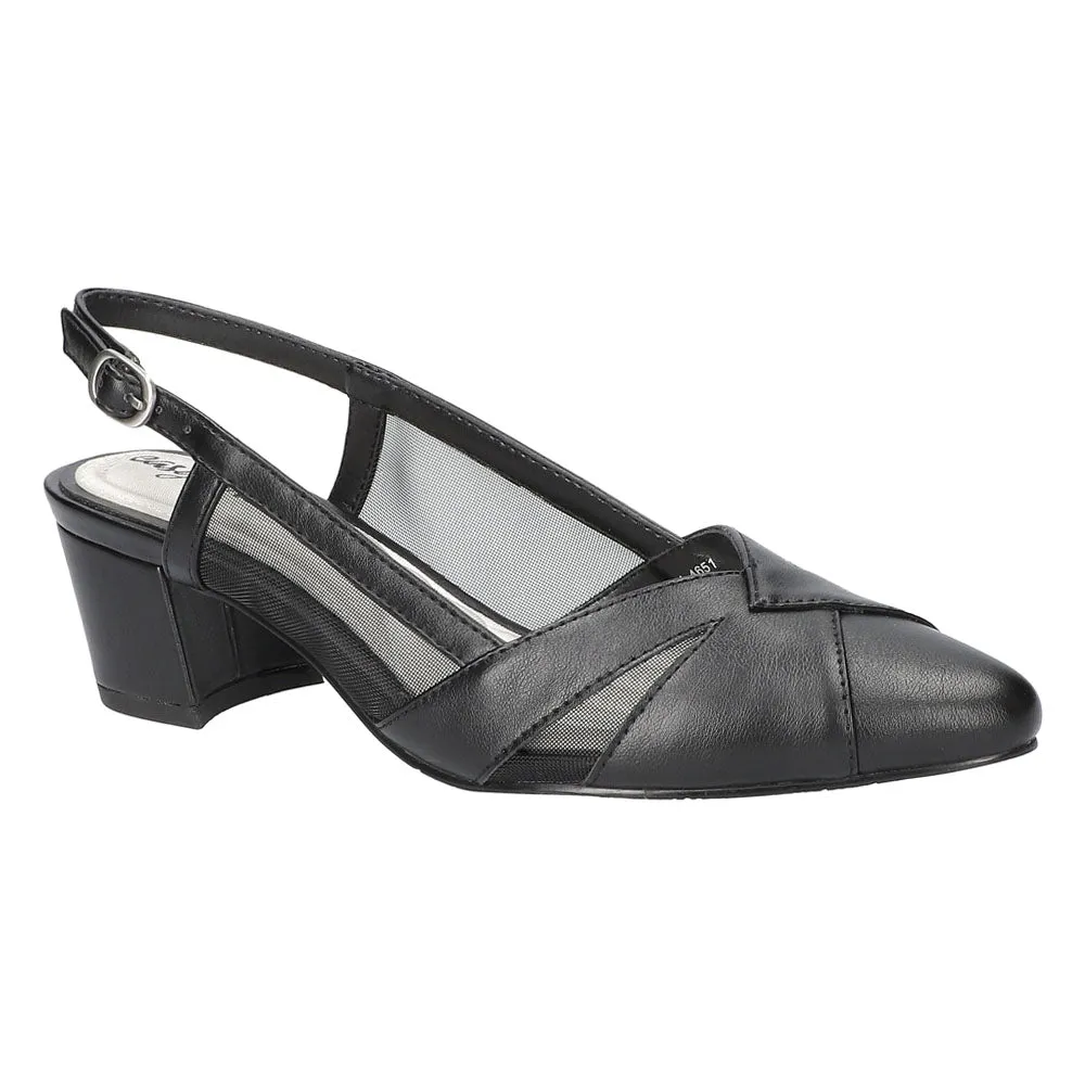Avena Glitter Pointed Toe Slingback Pumps