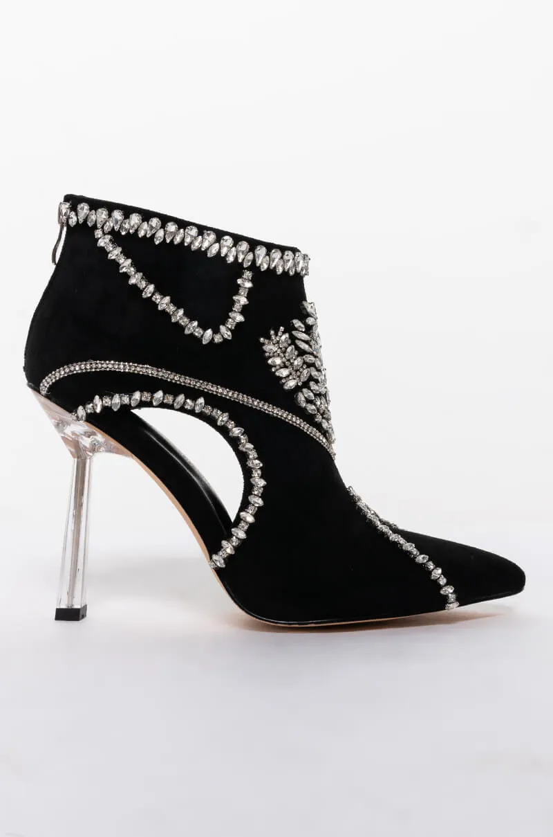 AZALEA WANG ALL YOU EVER TALK ABOUT IT STILETTO BOOTIE