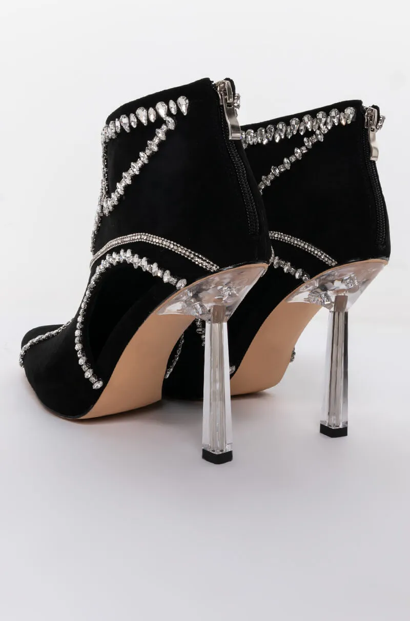 AZALEA WANG ALL YOU EVER TALK ABOUT IT STILETTO BOOTIE