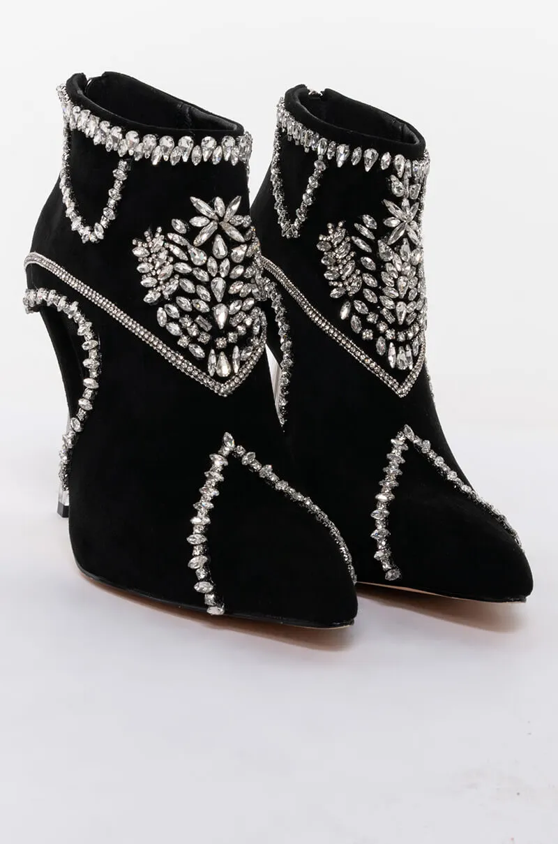AZALEA WANG ALL YOU EVER TALK ABOUT IT STILETTO BOOTIE