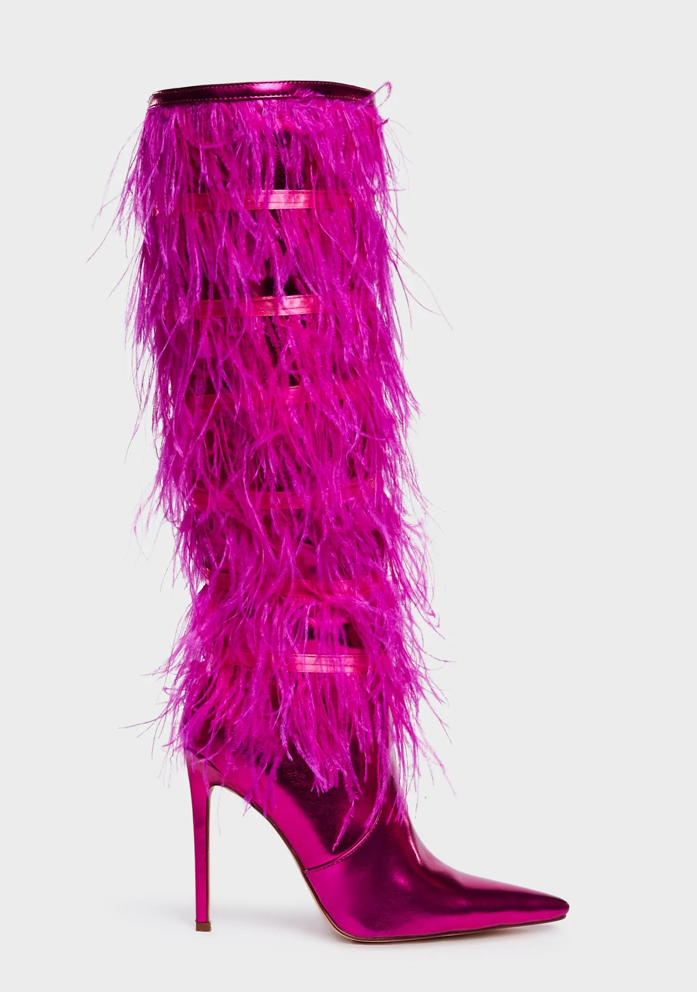 Azazi Knee High Boots - Pink