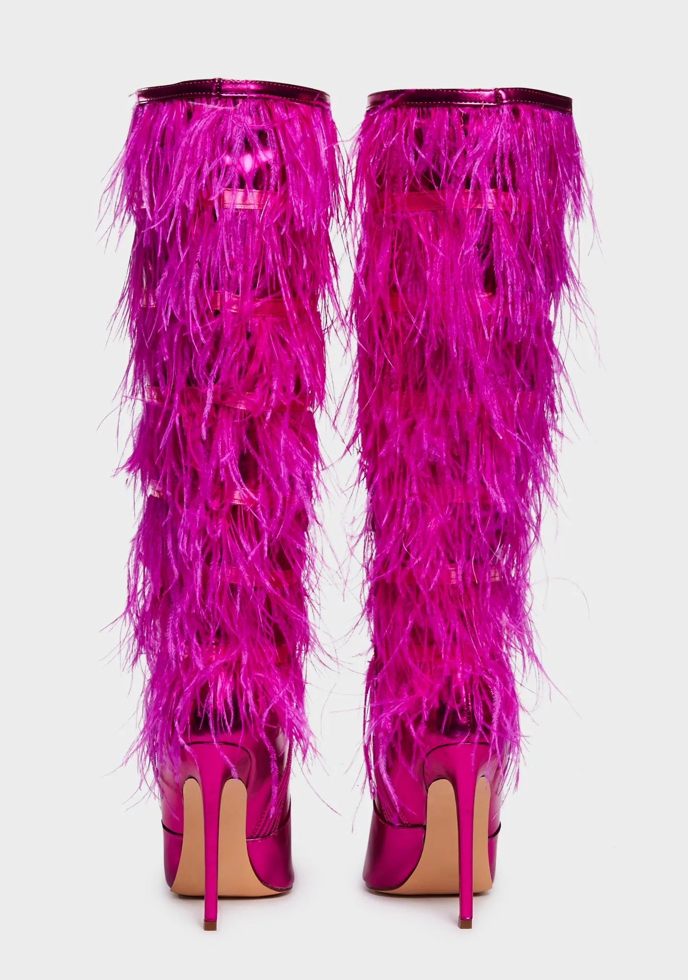 Azazi Knee High Boots - Pink