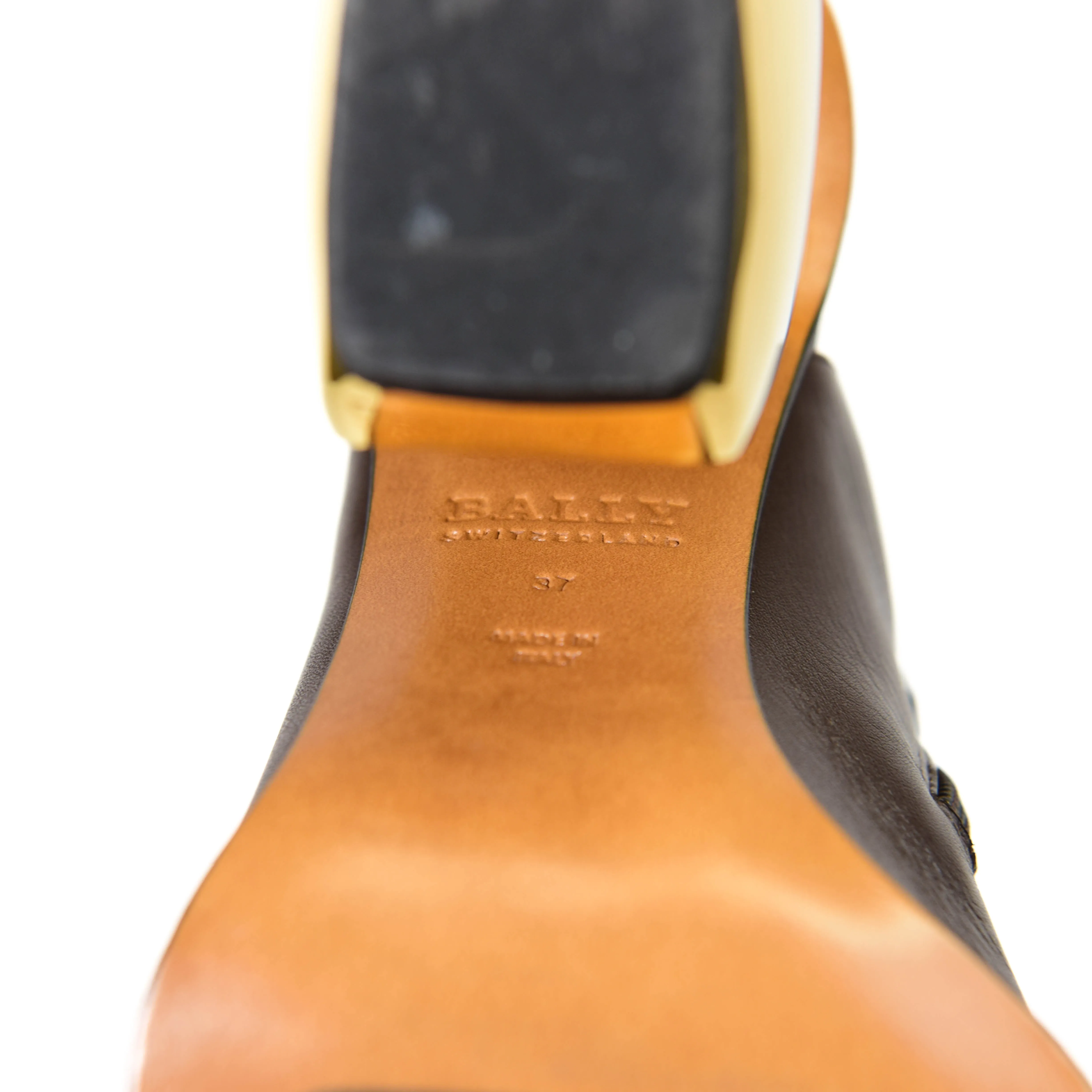 Bally Brown Leather Ankle Buckle  Boots Size 37